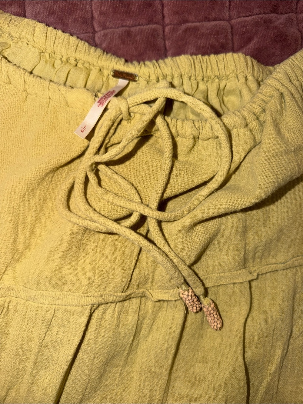 Free People Tiered Maxi Skirt with Pockets - Large - Picture 3 of 8